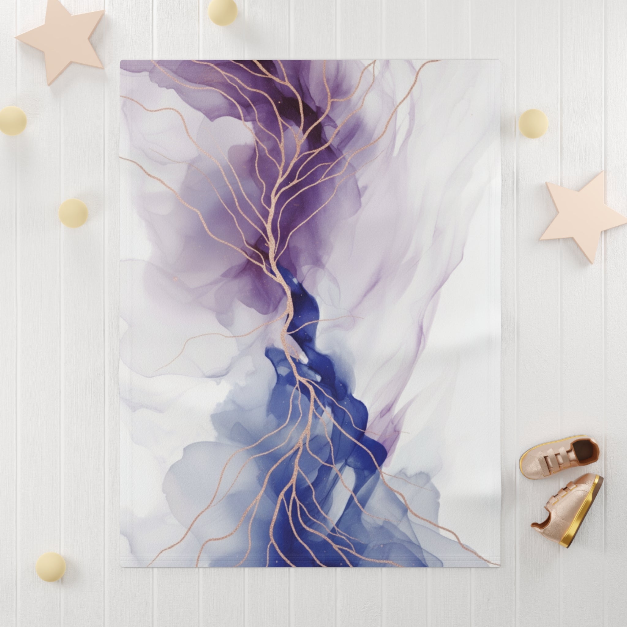 Abstract Art - Fleece Baby Blanket