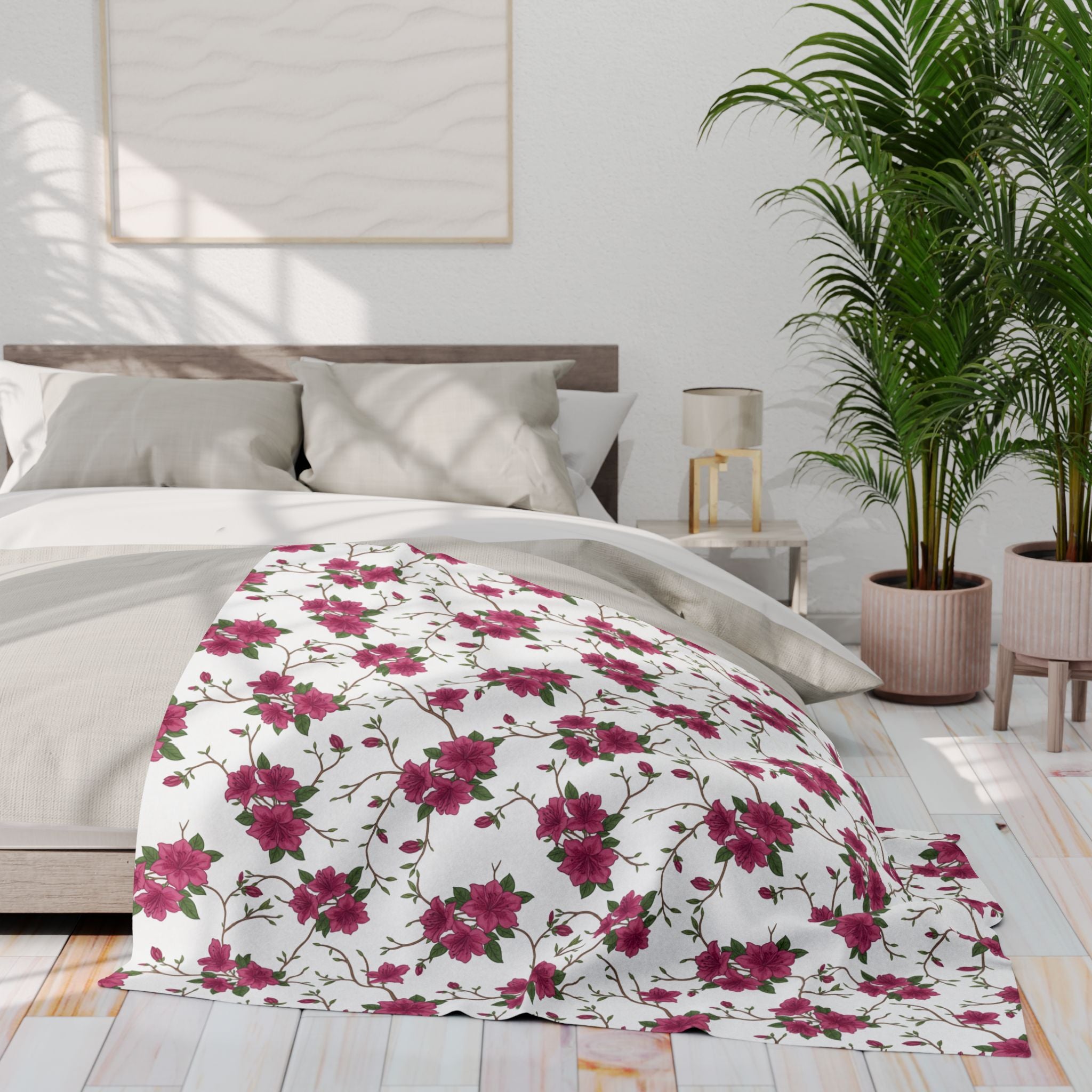 Azalea Floral - Arctic Fleece Blanket