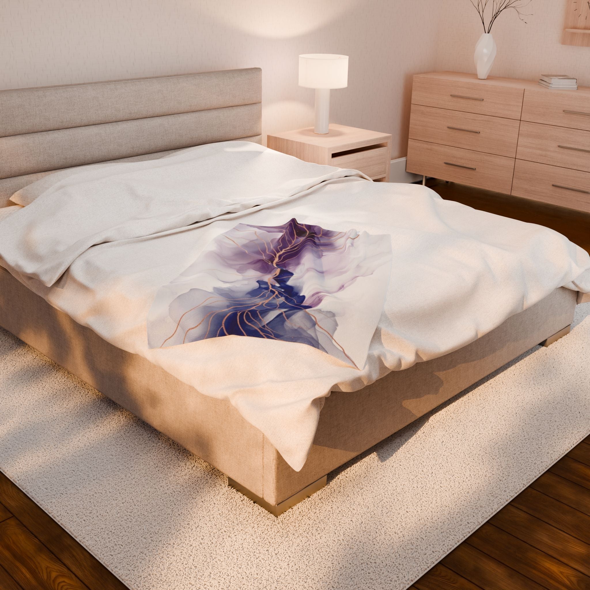 Abstract Art - Velveteen Plush Blanket