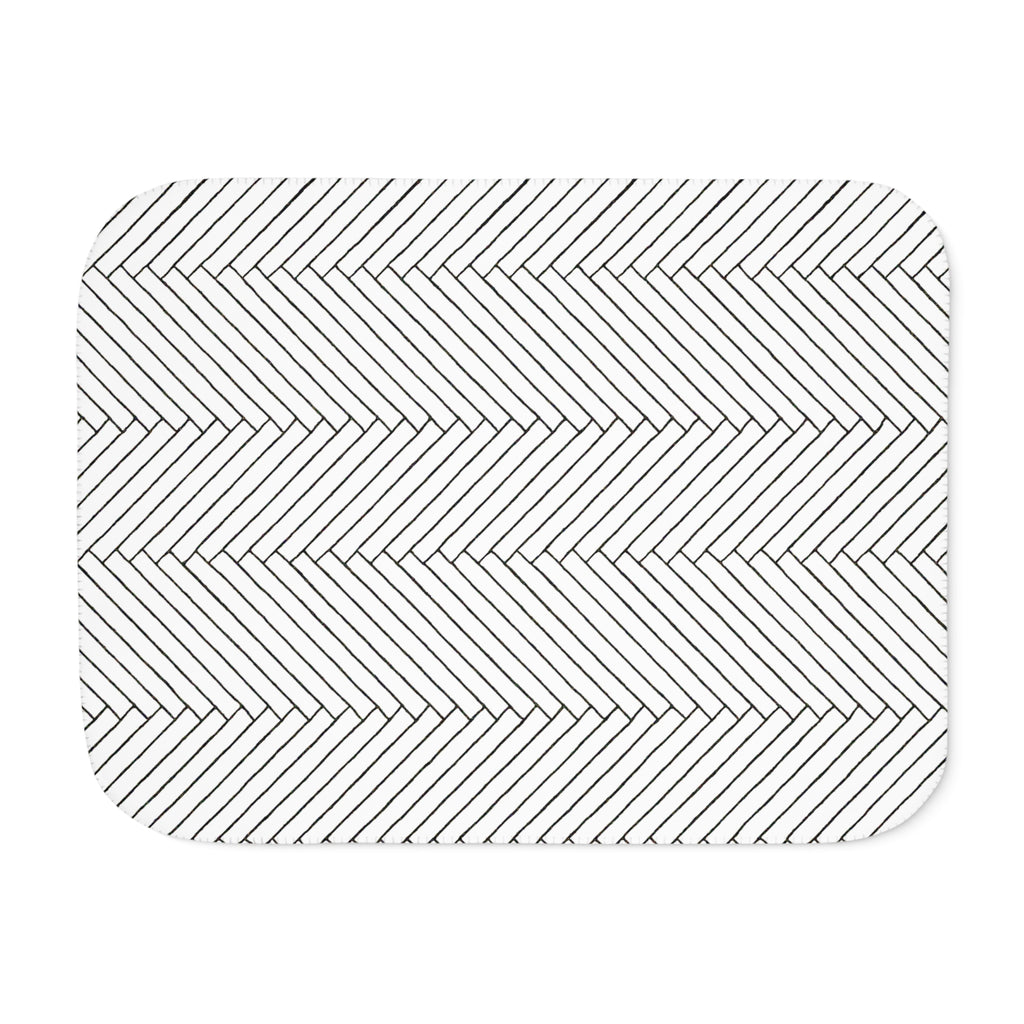 Black and White - Sherpa Fleece Blanket