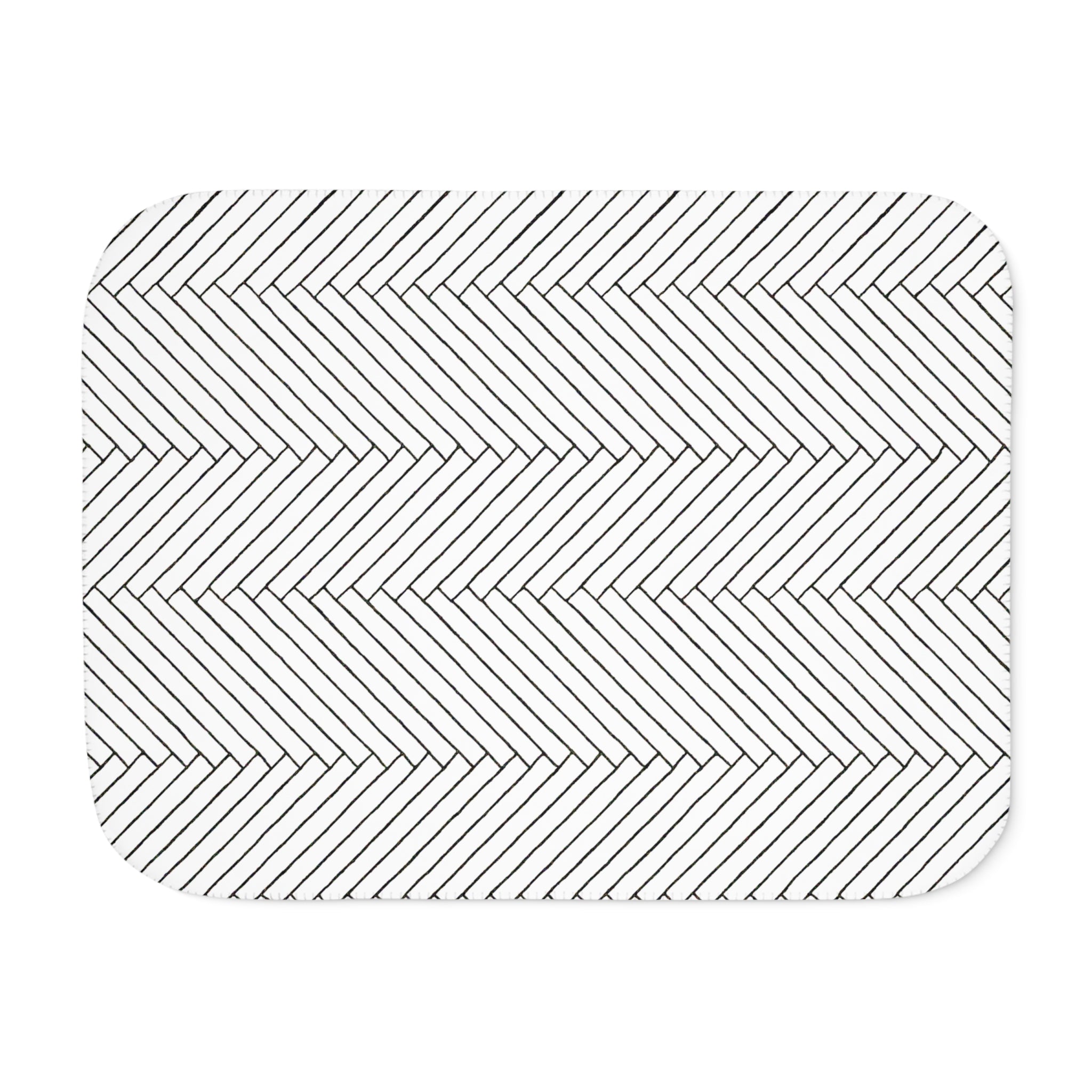 Black and White - Sherpa Fleece Blanket