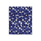 Geometric Abstraction - Crushed Velvet Blanket