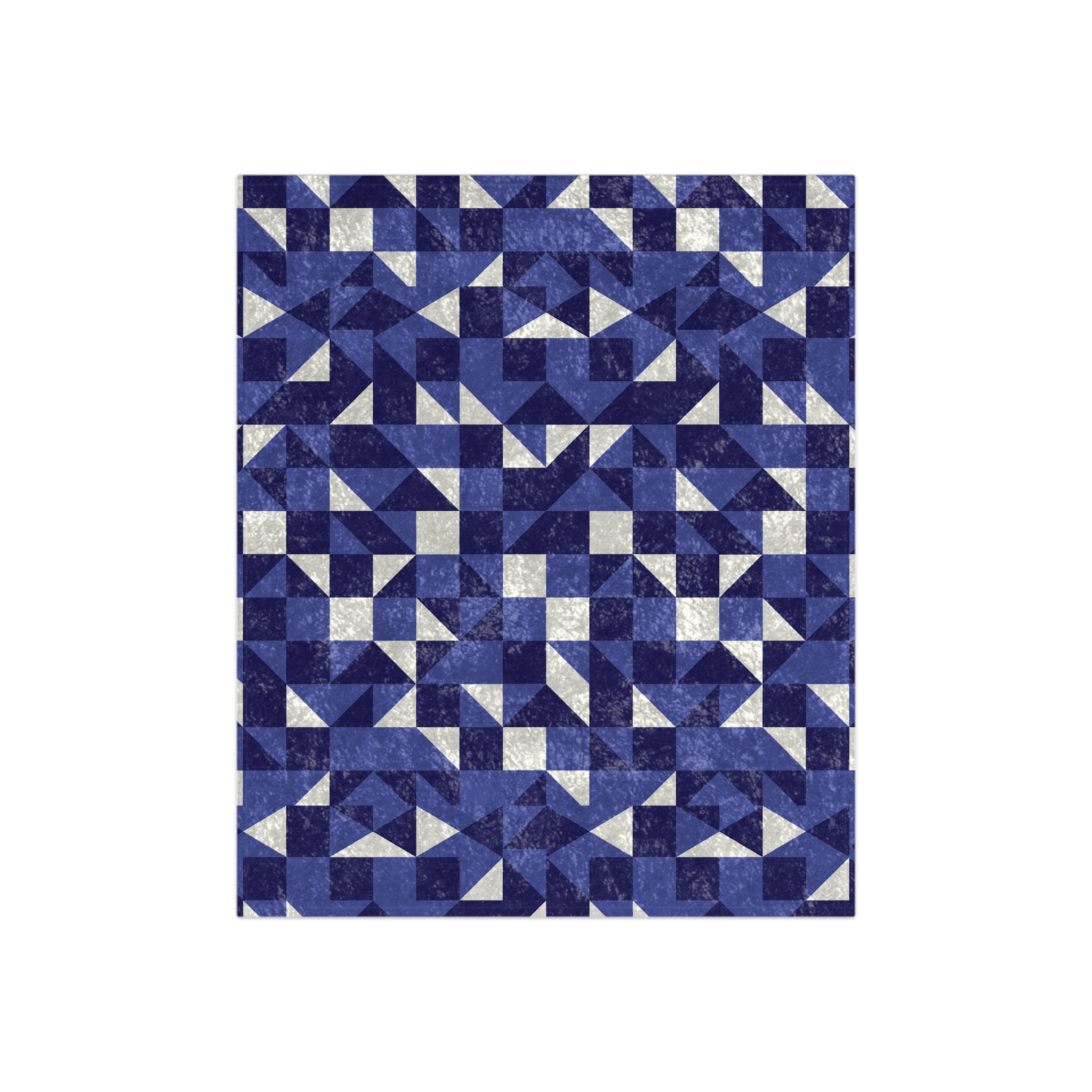 Geometric Abstraction - Crushed Velvet Blanket
