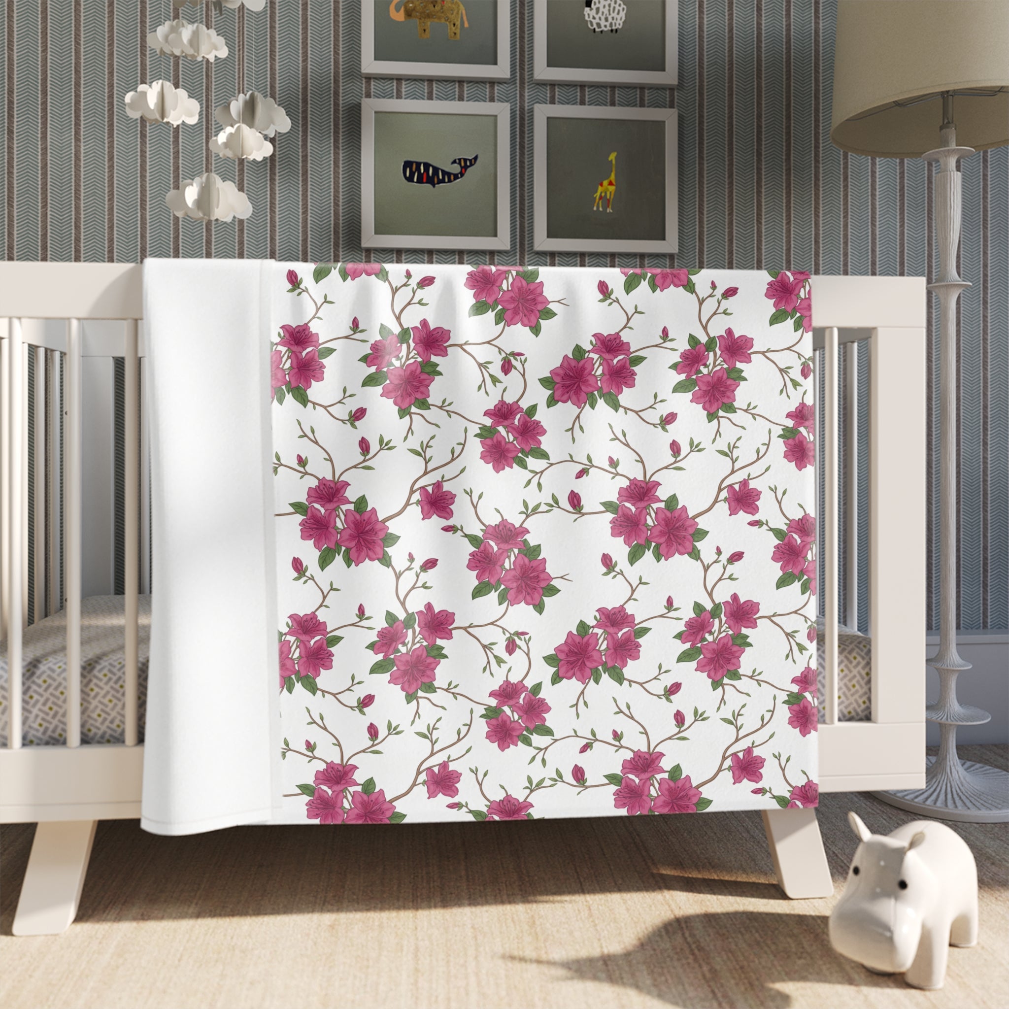 Azalea Floral - Throw Blanket