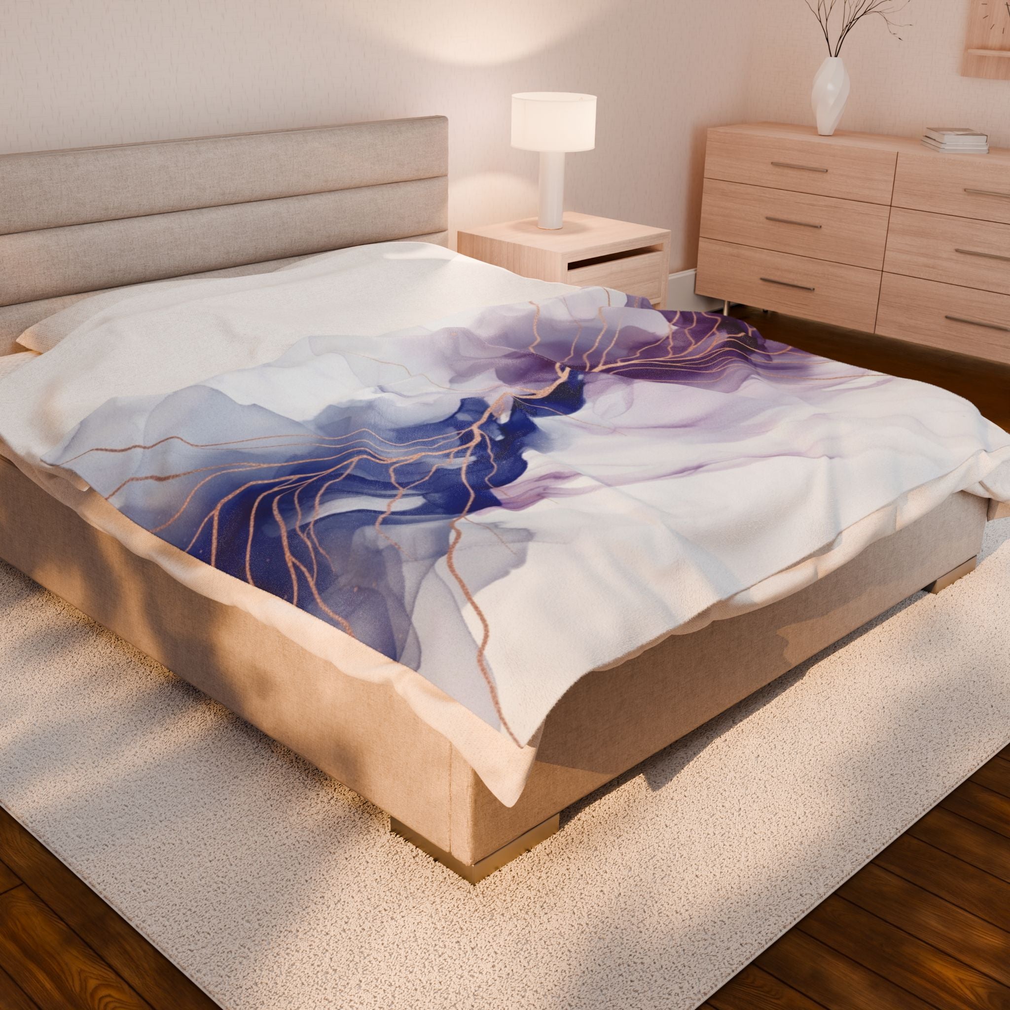 Abstract Art - Velveteen Plush Blanket