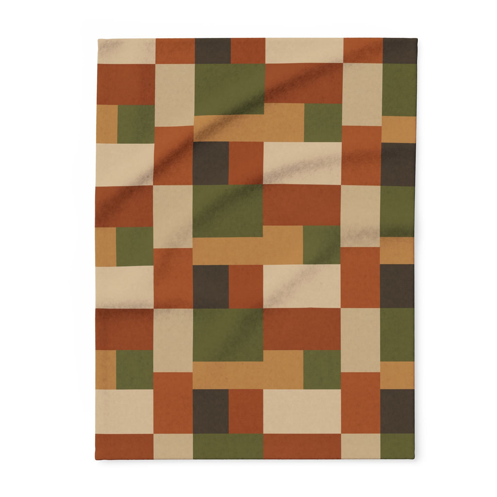 Patchwork Design - Arctic Fleece Blanket