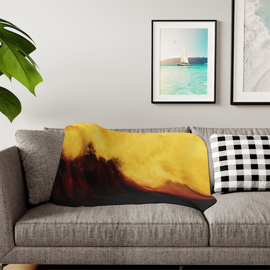 Molten Flow - Sherpa Fleece Blanket