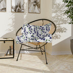 Indigo Magnolia - Velveteen Microfiber Blanket