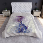 Abstract Art - Crushed Velvet Blanket