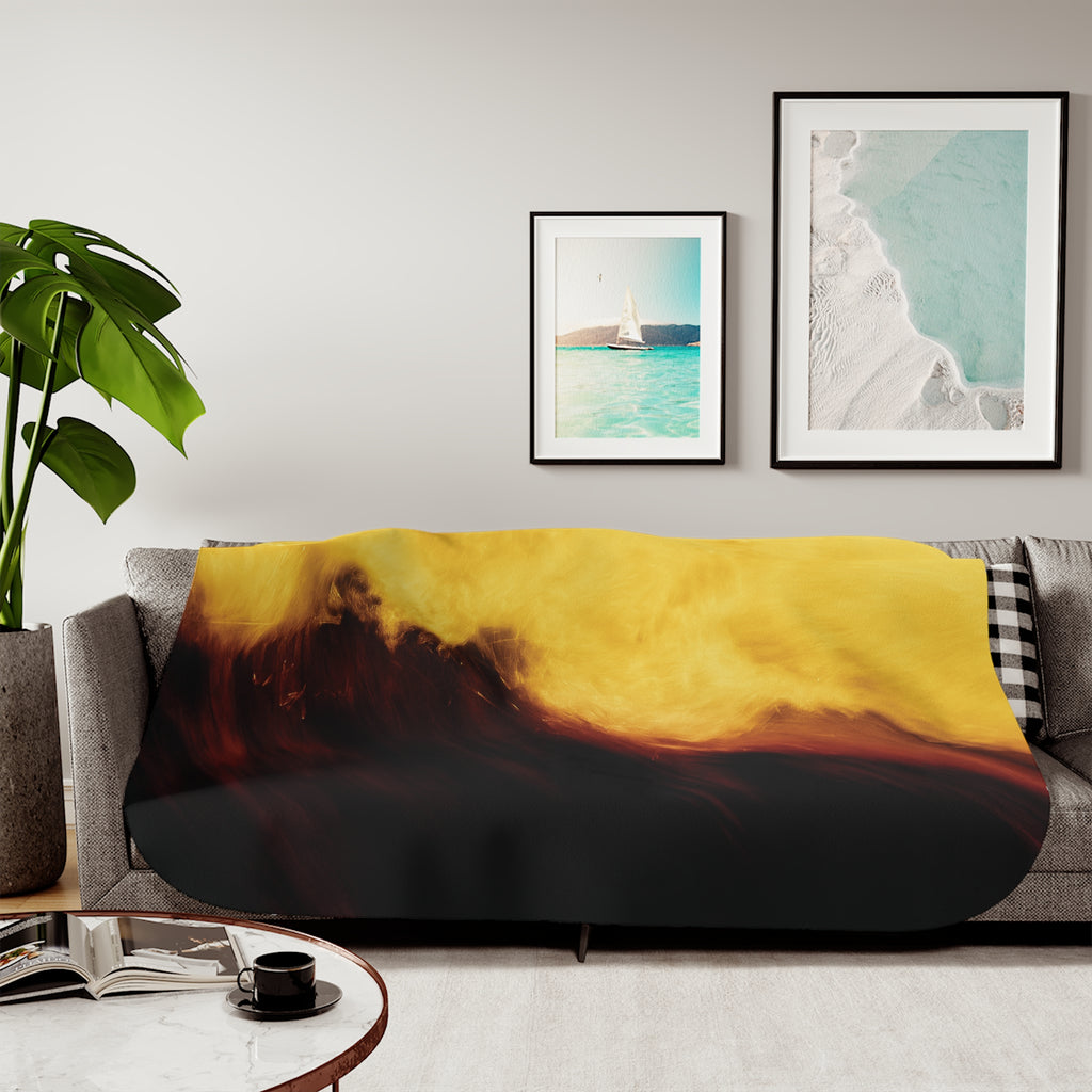 Molten Flow - Sherpa Fleece Blanket