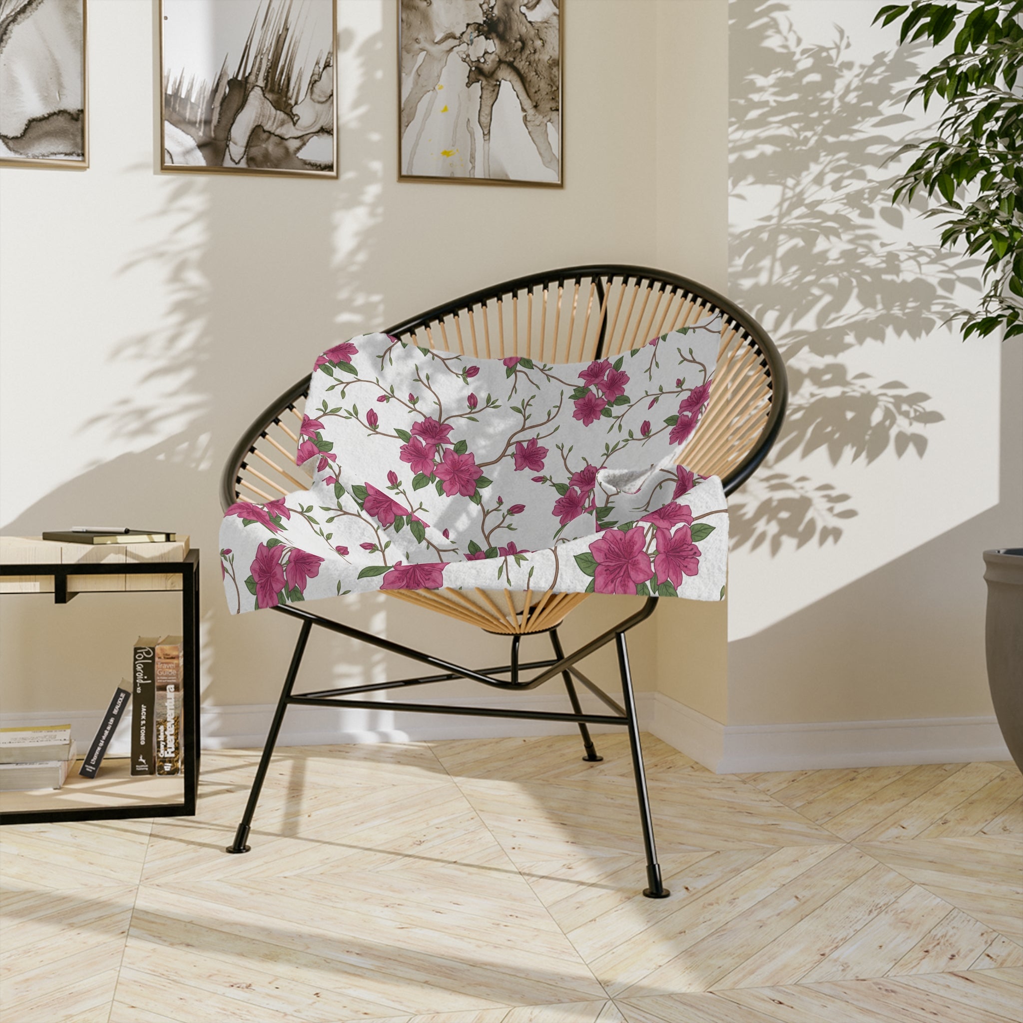 Azalea Floral - Velveteen Microfiber Blanket