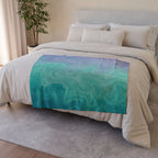 Aqua Dreamscape - Soft Minky Blanket