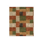 Patchwork Design - Crushed Velvet Blanket