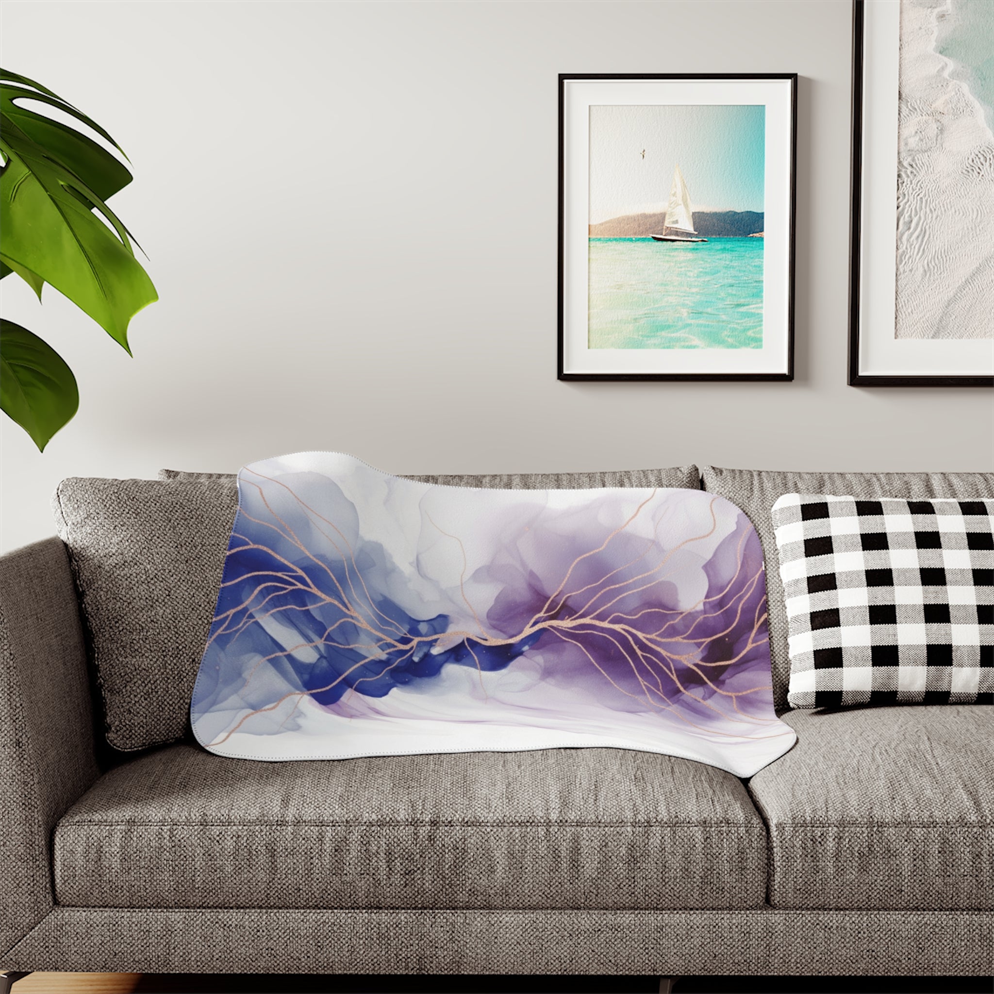 Abstract Art - Sherpa Fleece Blanket