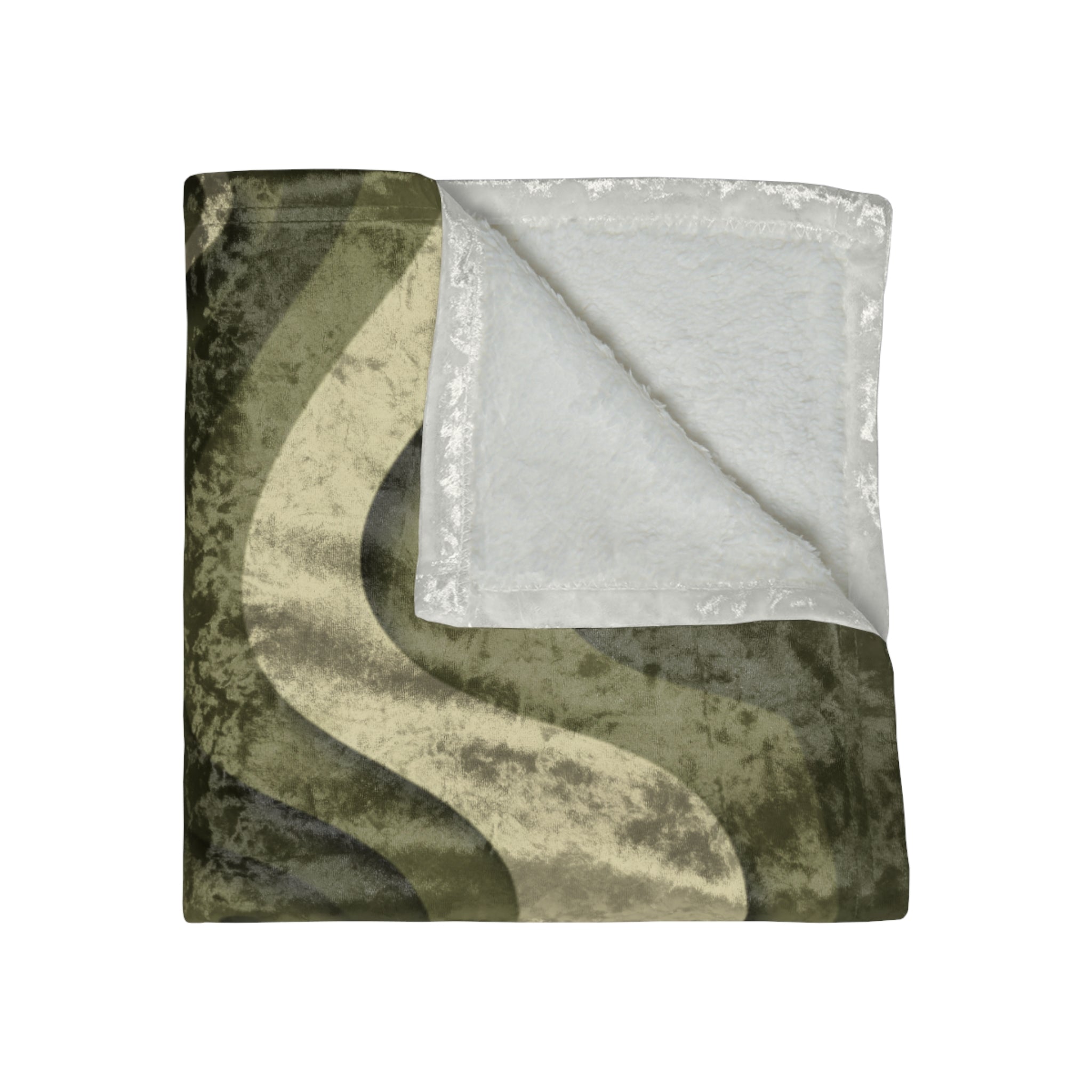 Abstract Paper Cut - Crushed Velvet Blanket