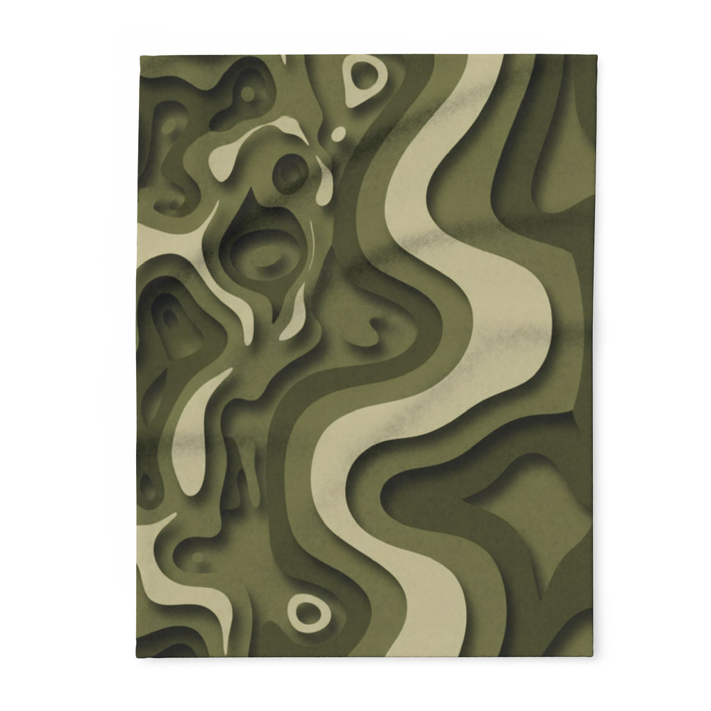 Abstract Paper Cut - Arctic Fleece Blanket