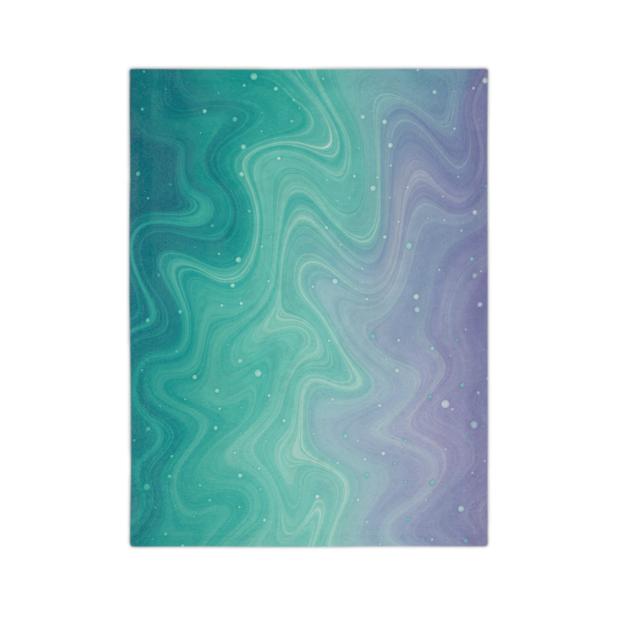 Aqua Dreamscape - Velveteen Microfiber Blanket