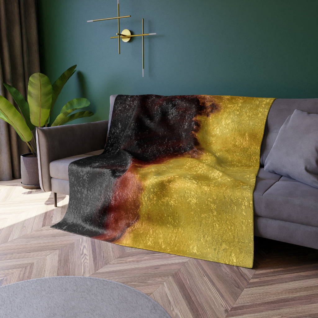 Molten Flow - Crushed Velvet Blanket