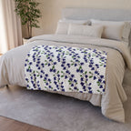 Indigo Magnolia - Soft Minky Blanket