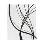 Curved Waves - Velveteen Plush Blanket