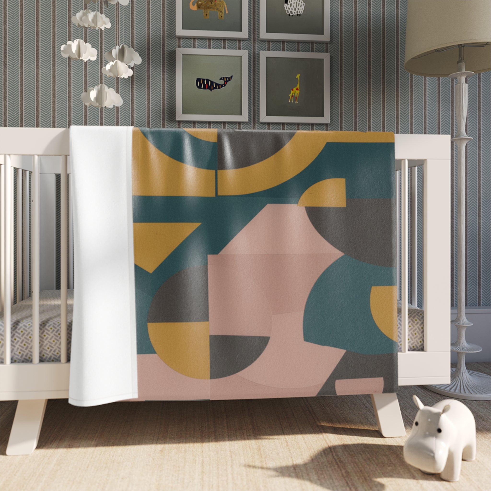 Muted Geometric - Throw Blanket