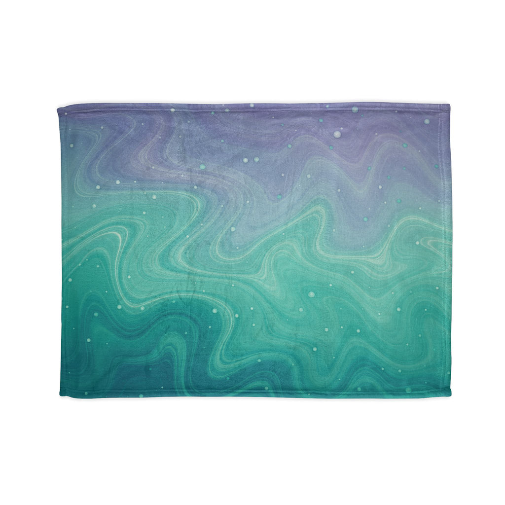 Aqua Dreamscape - Soft Minky Blanket