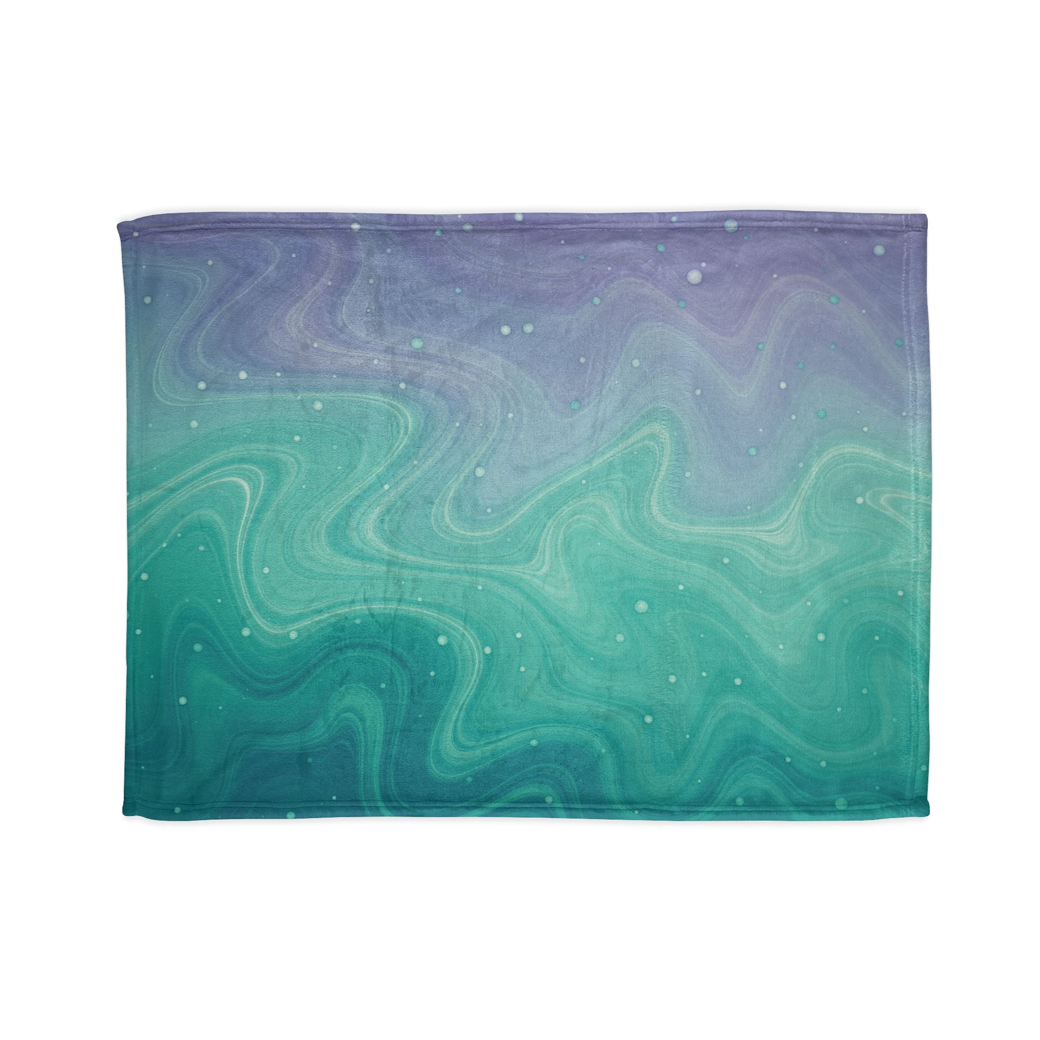 Aqua Dreamscape - Soft Minky Blanket
