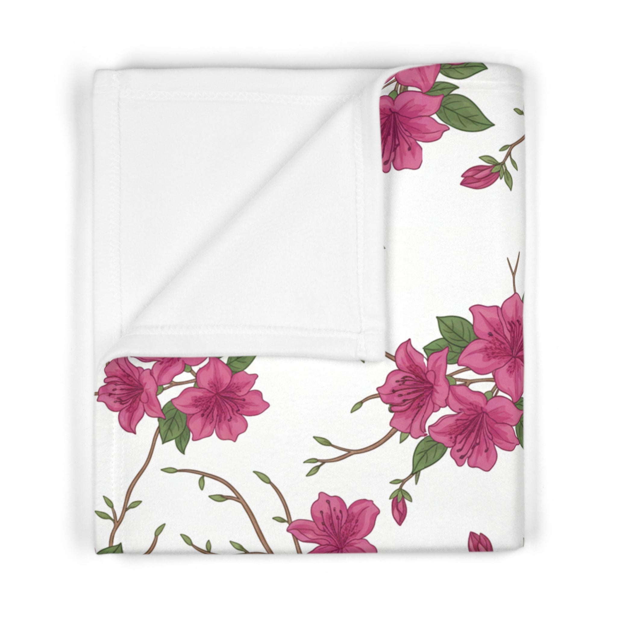 Azalea Floral - Fleece Baby Blanket