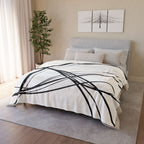 Curved Waves - Soft Minky Blanket