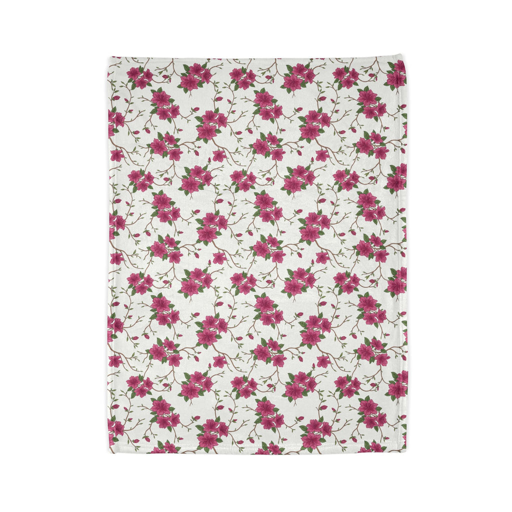 Azalea Floral - Soft Minky Blanket