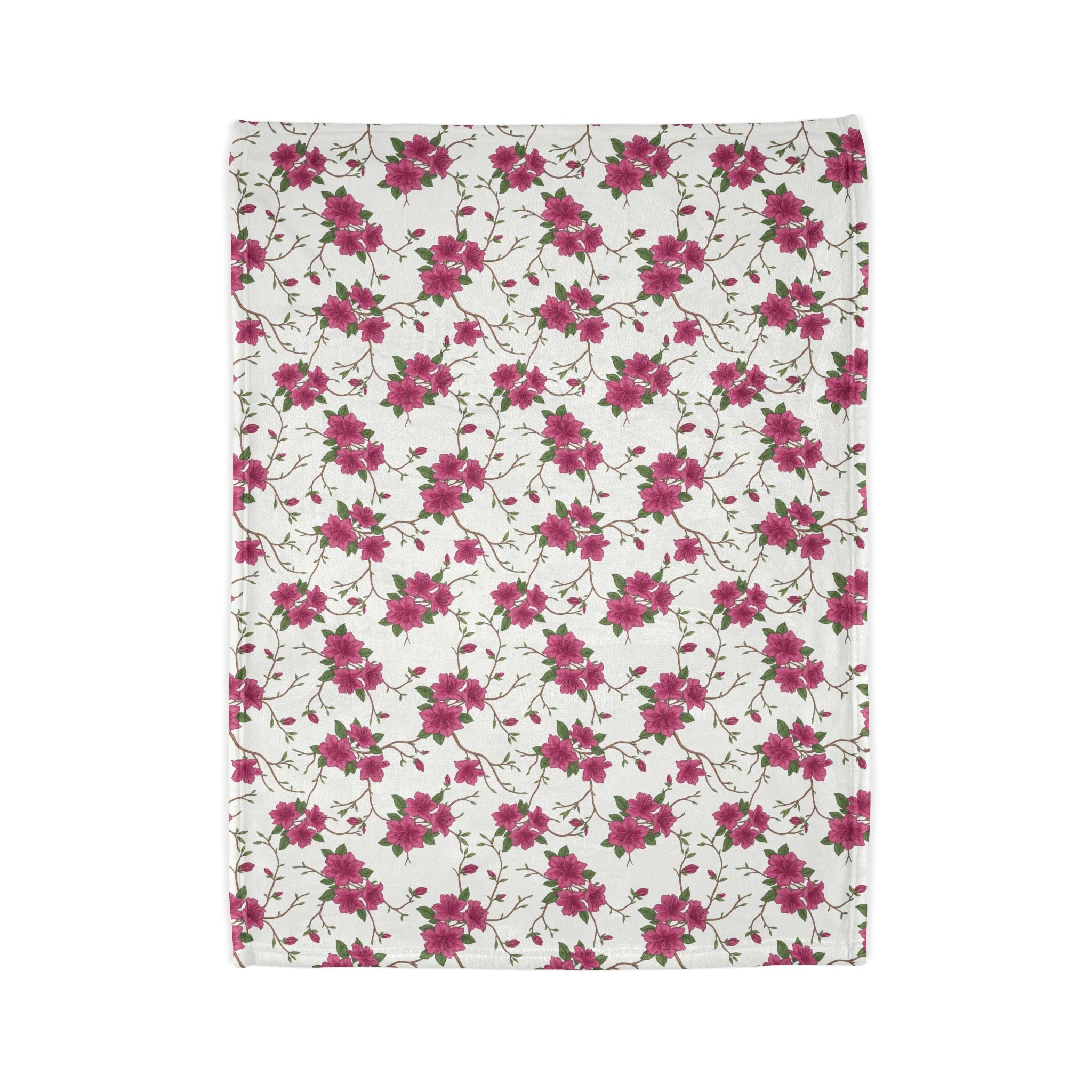 Azalea Floral - Soft Minky Blanket