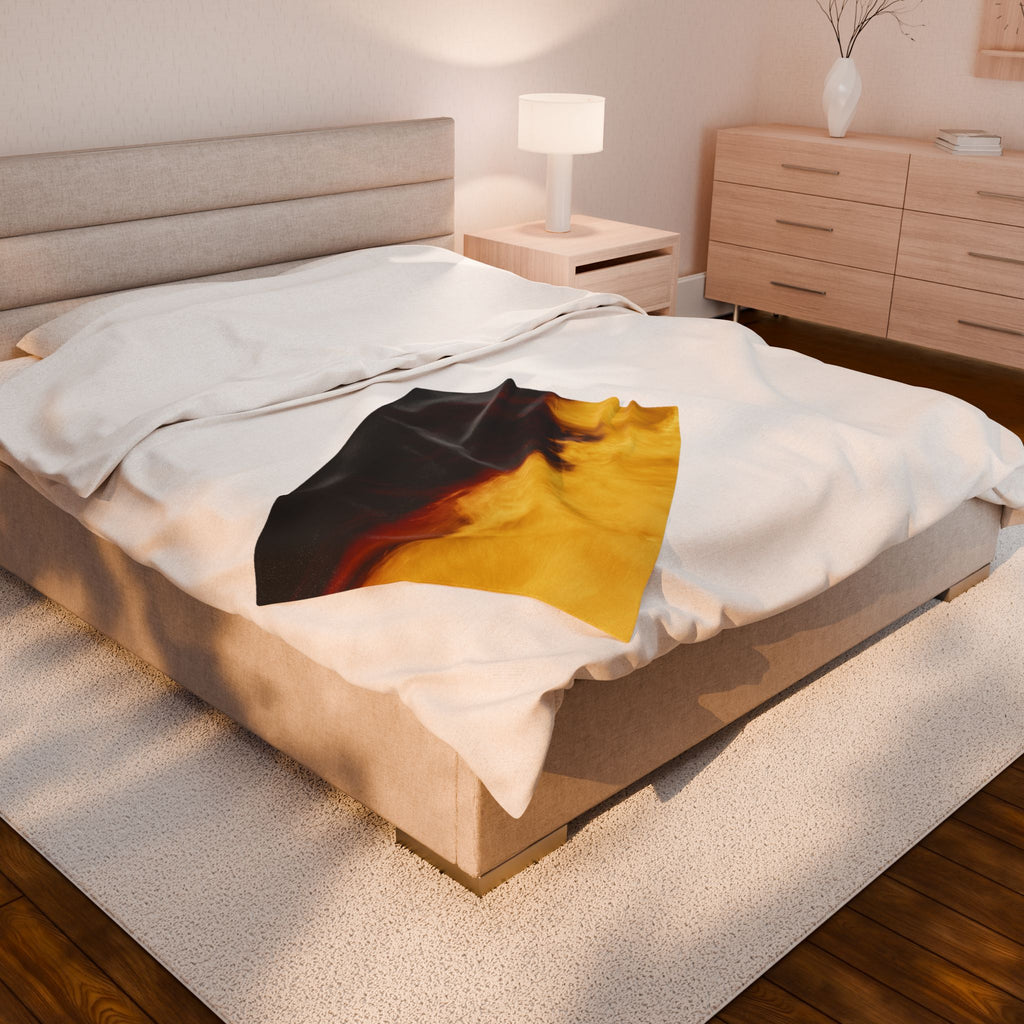 Molten Flow - Velveteen Plush Blanket