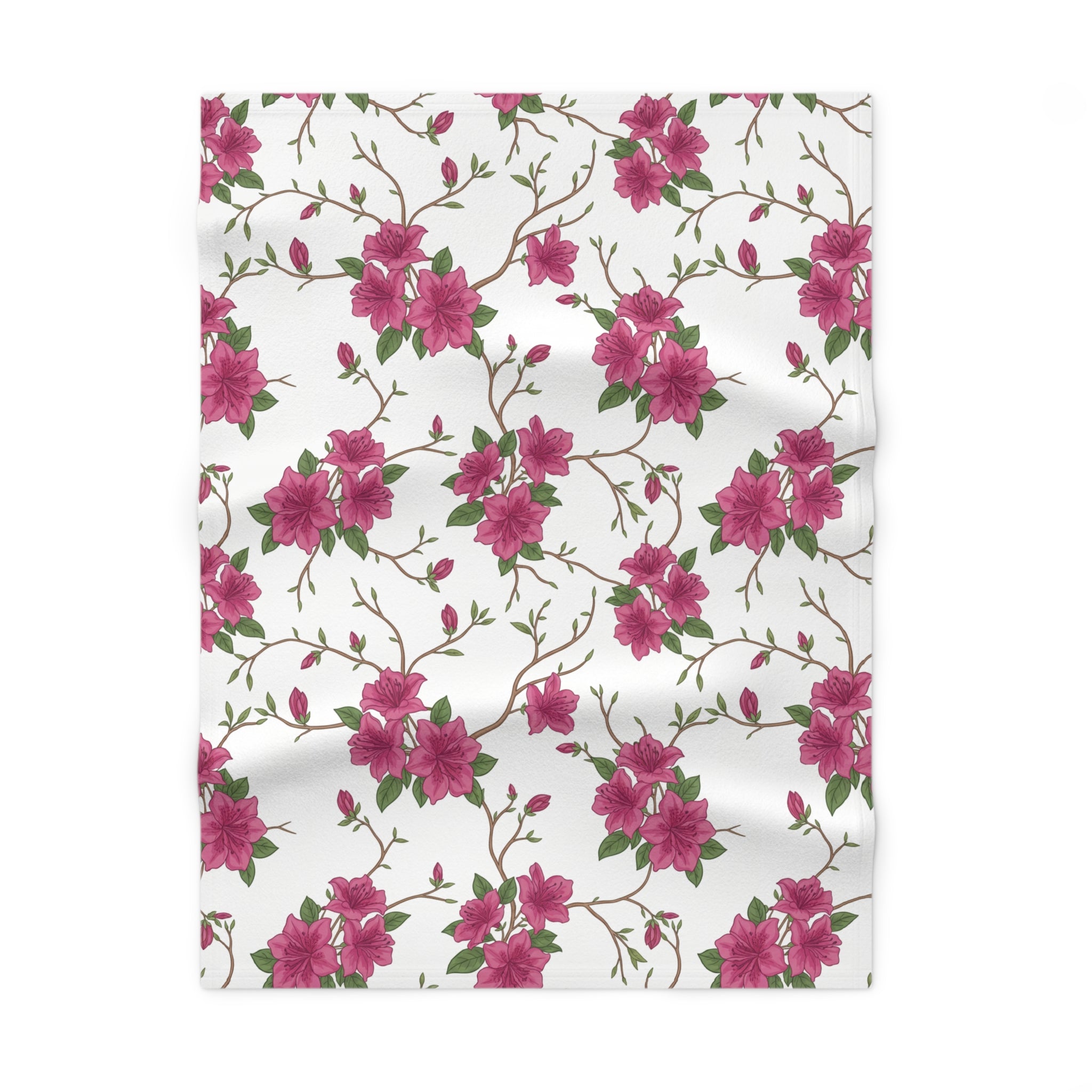 Azalea Floral - Fleece Baby Blanket