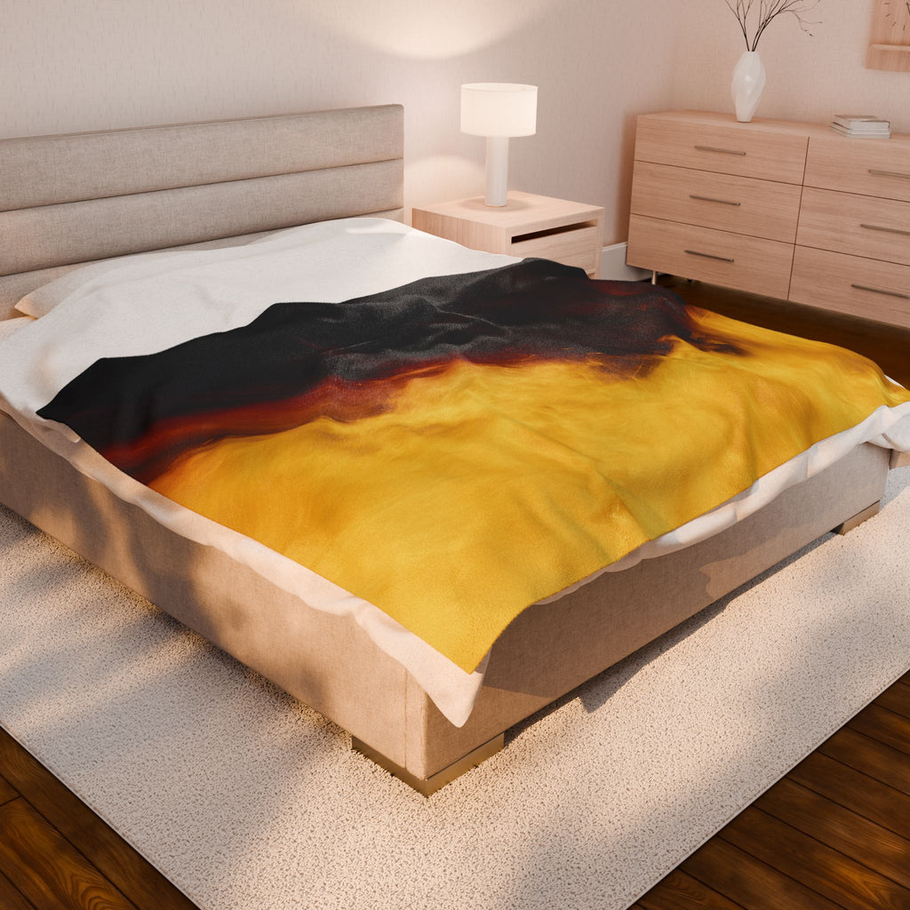 Molten Flow - Velveteen Plush Blanket