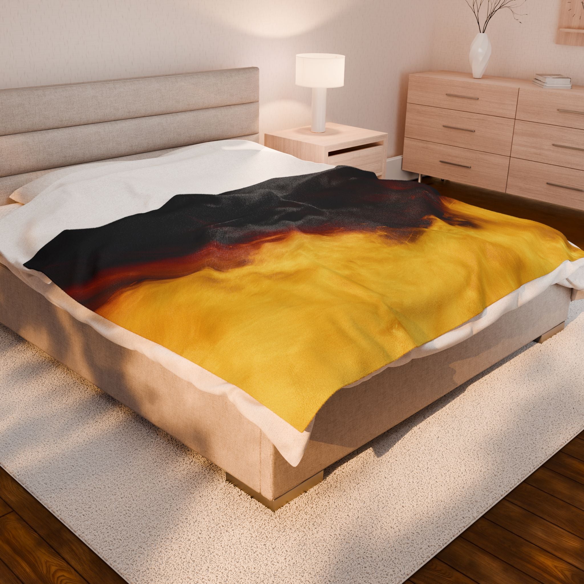 Molten Flow - Velveteen Plush Blanket