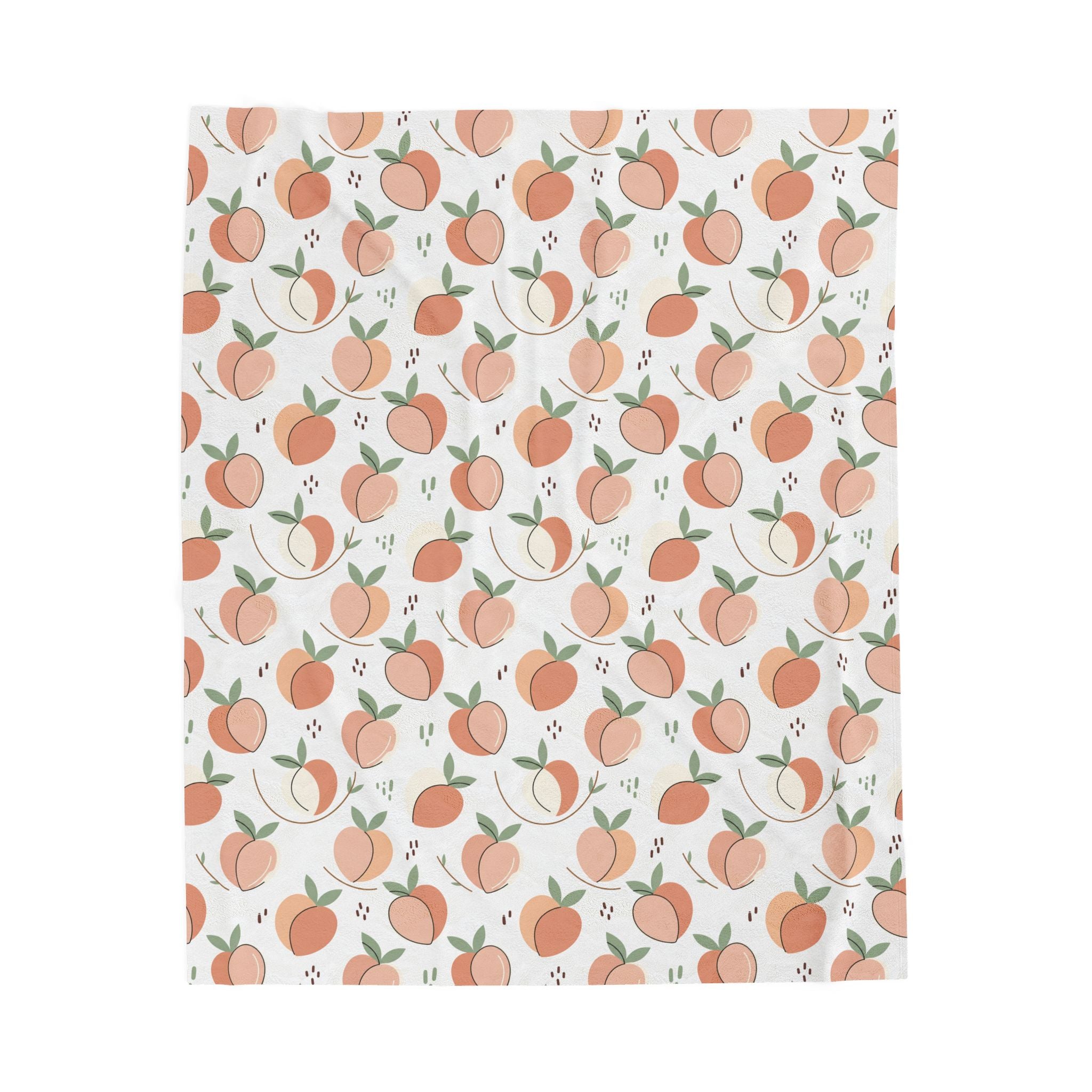 Peach Seamless - Velveteen Plush Blanket