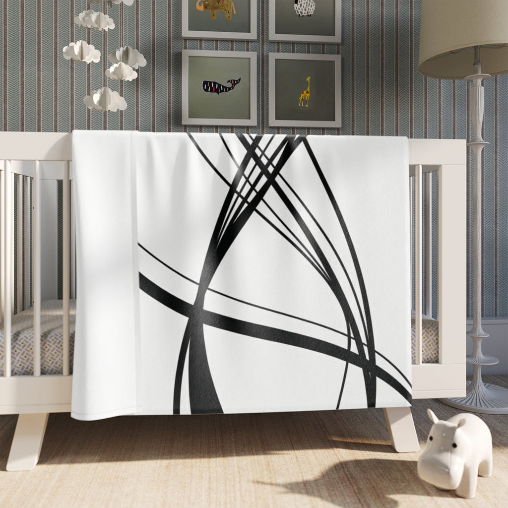 Curved Waves - Throw Blanket