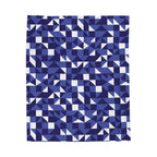 Geometric Abstraction - Velveteen Plush Blanket