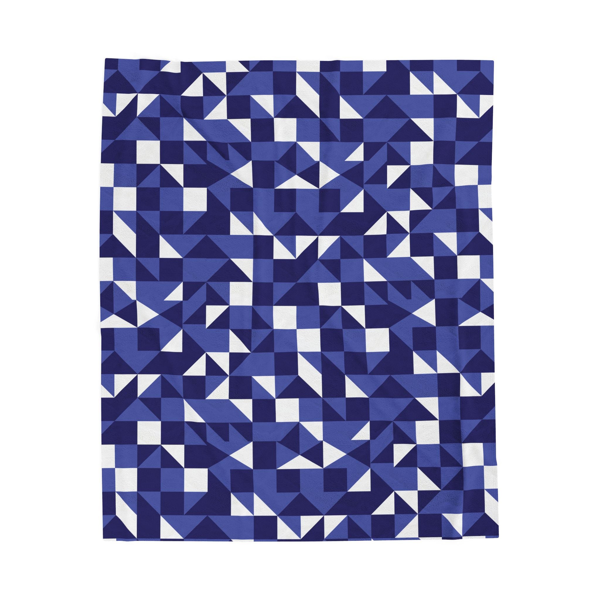 Geometric Abstraction - Velveteen Plush Blanket