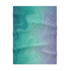 Aqua Dreamscape - Fleece Baby Blanket