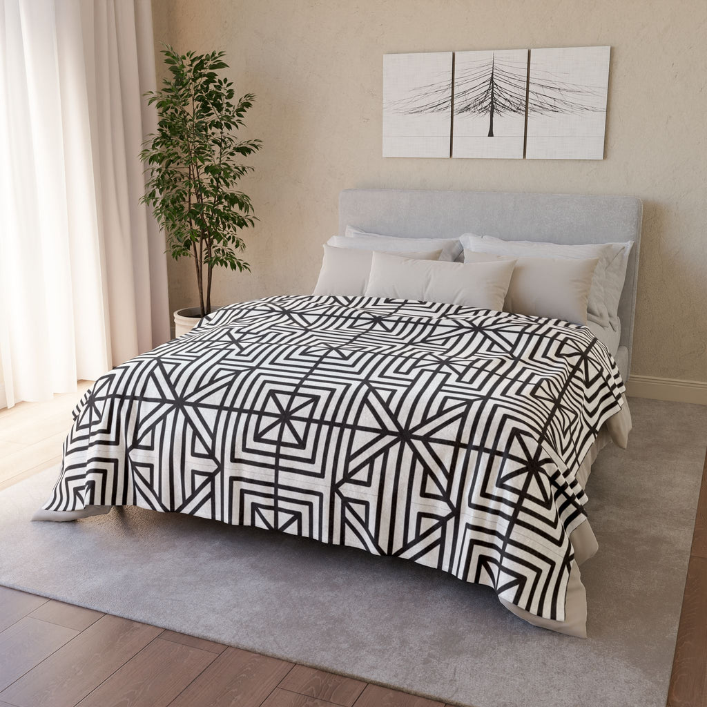 Black and White -  Soft Minky Blankets