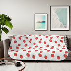 Strawberry Doodle - Sherpa Fleece Blanket