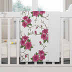 Azalea Floral - Fleece Baby Blanket