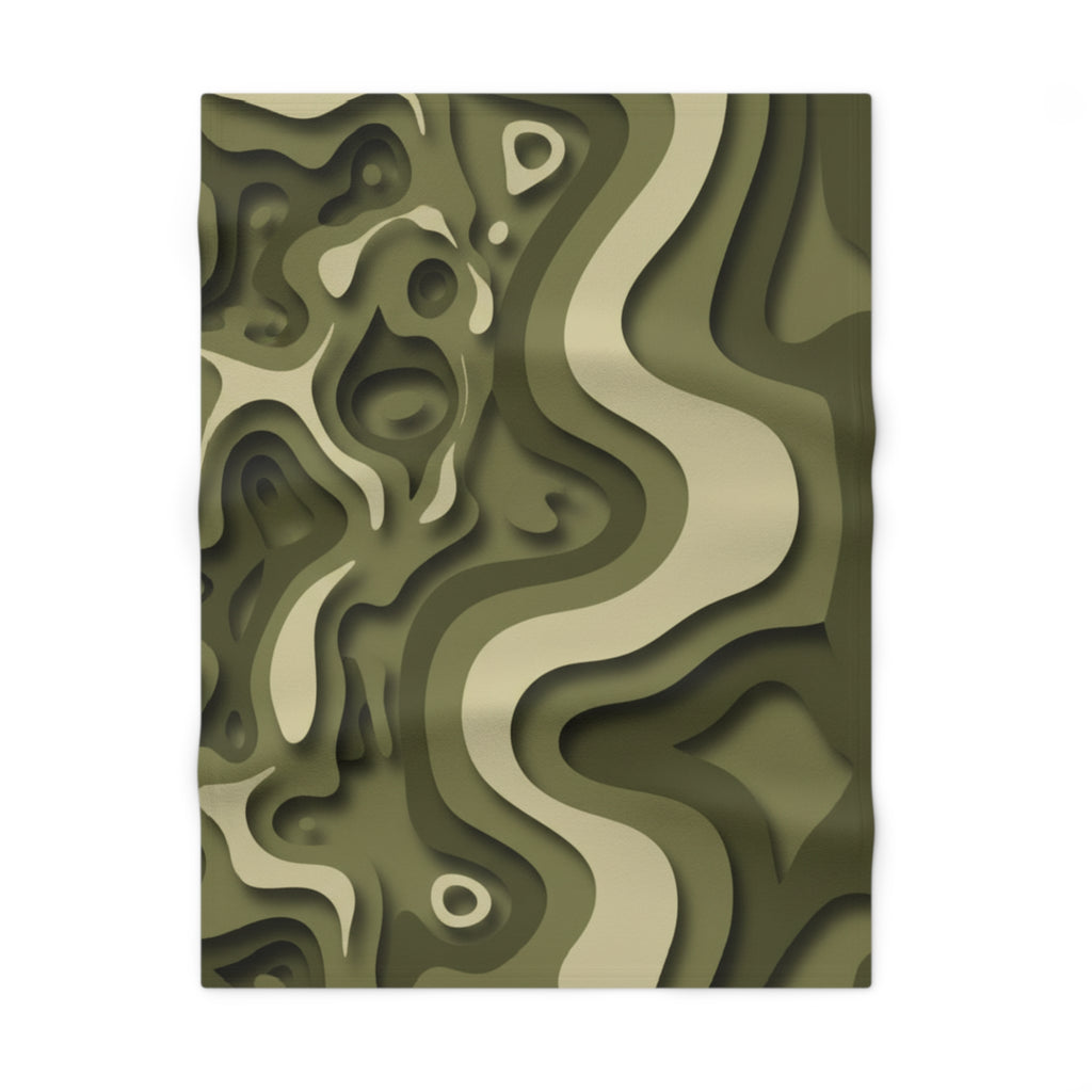 Abstract Paper Cut - Fleece Baby Blanket