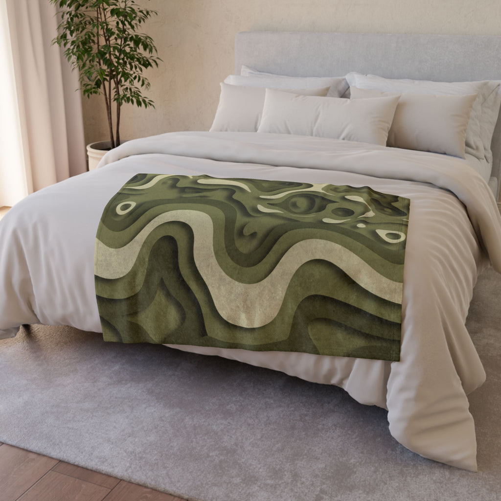 Abstract Paper Cut - Soft Minky Blanket