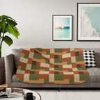 Patchwork Design - Sherpa Fleece Blanket