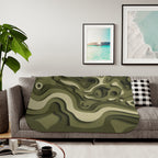 Abstract Paper Cut - Sherpa Fleece Blanket