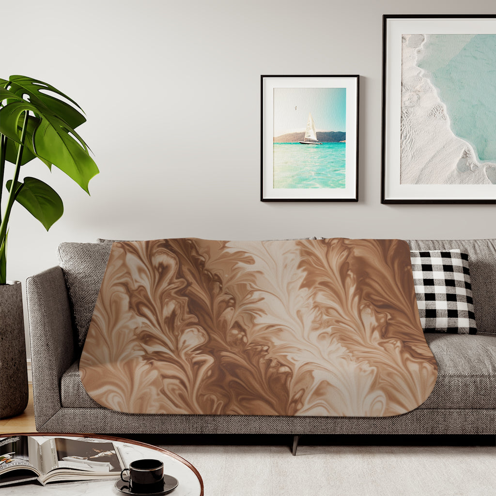 Fluid Art - Sherpa Fleece Blanket