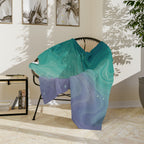 Aqua Dreamscape - Velveteen Microfiber Blanket
