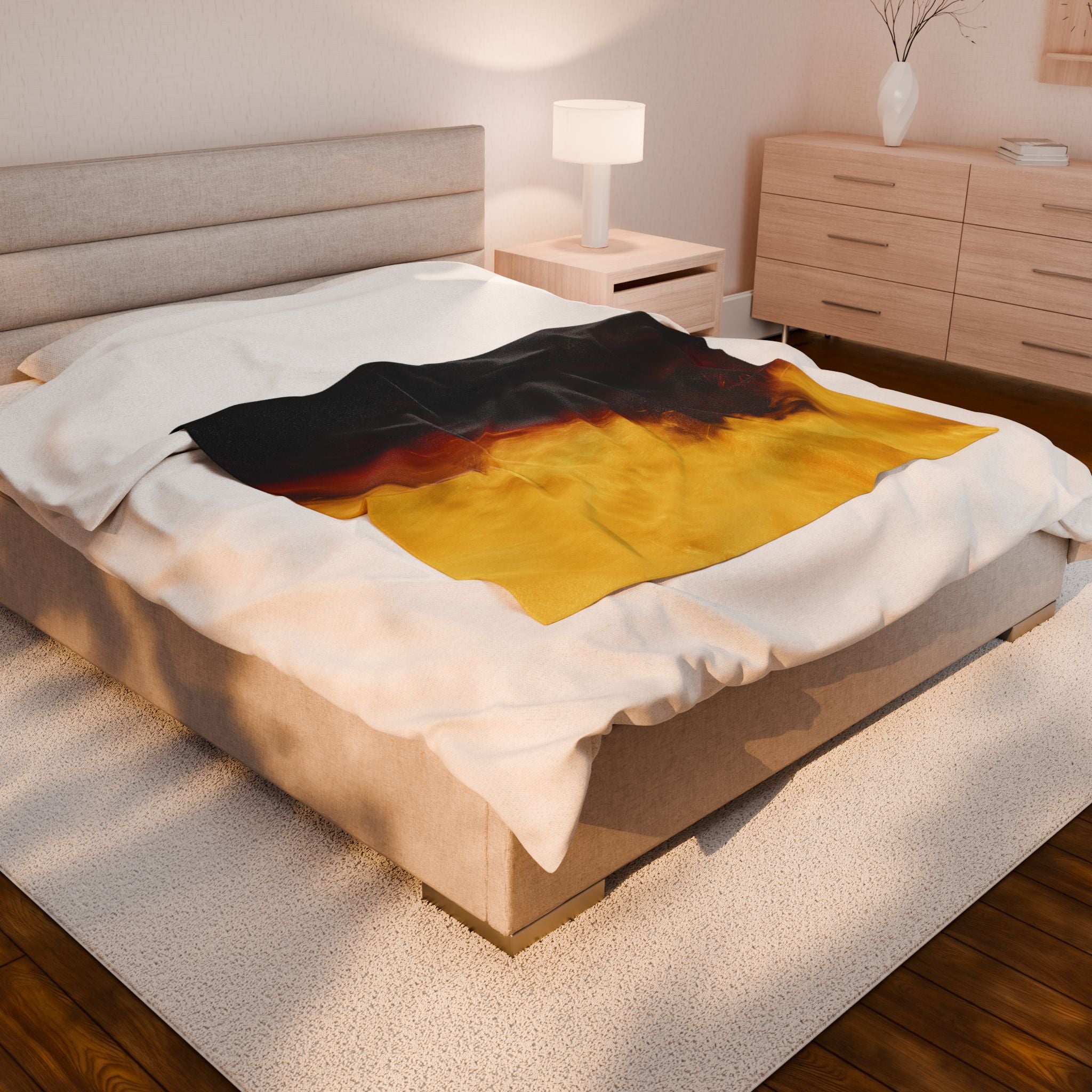 Molten Flow - Velveteen Plush Blanket